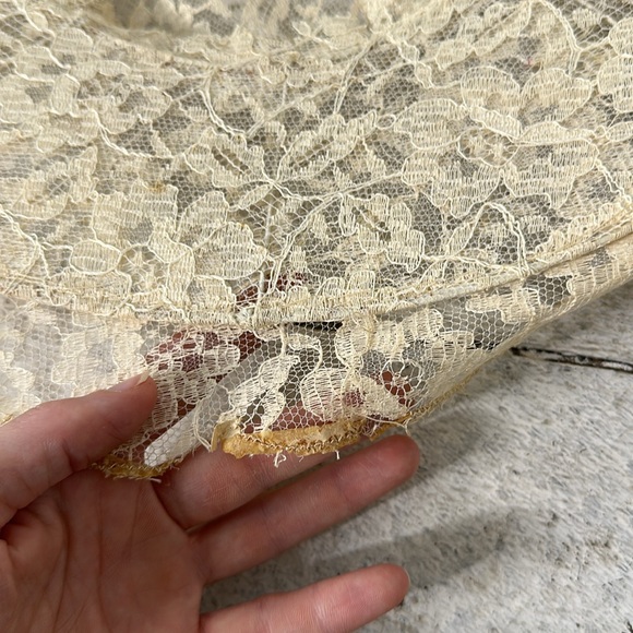Antique Victorian Era Lace Wire Brim Hat - Picture 6 of 7